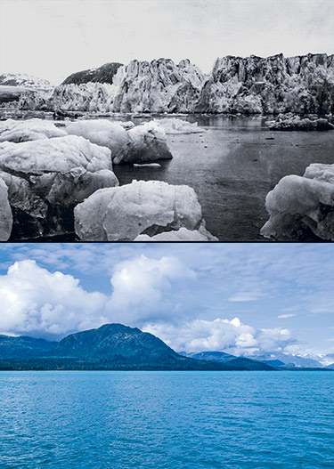 El glaciar Blomstrandbreen, en el norte.