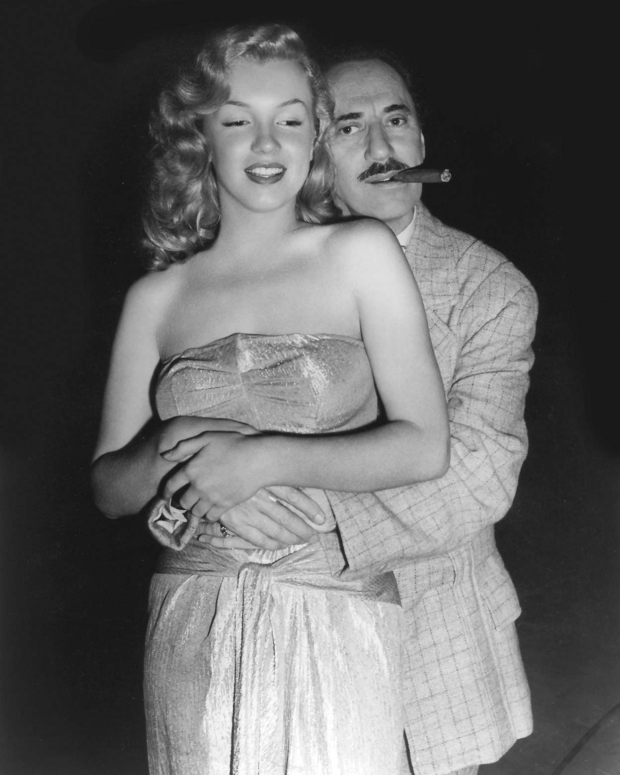 Groucho Marx y Marilyn Monroe.